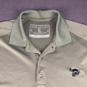 Savage Tacticians Mens XL Olive Green Tactical Performance Polo Shirt Skull Logo